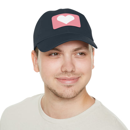Hat with Leather Patch (Rectangle) love by Mariu del Campo.