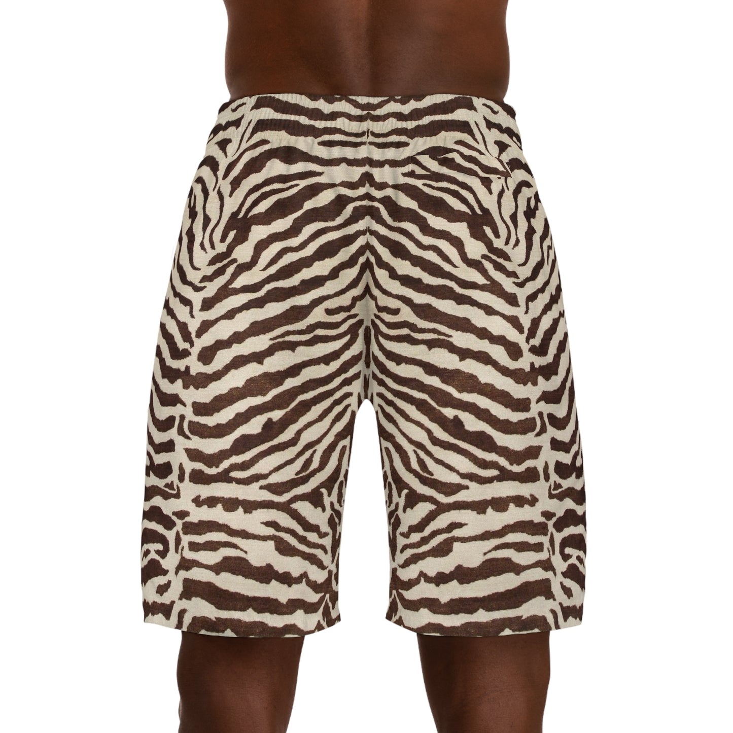 Safari Print Jogger Shorts by Mariu del Campo.