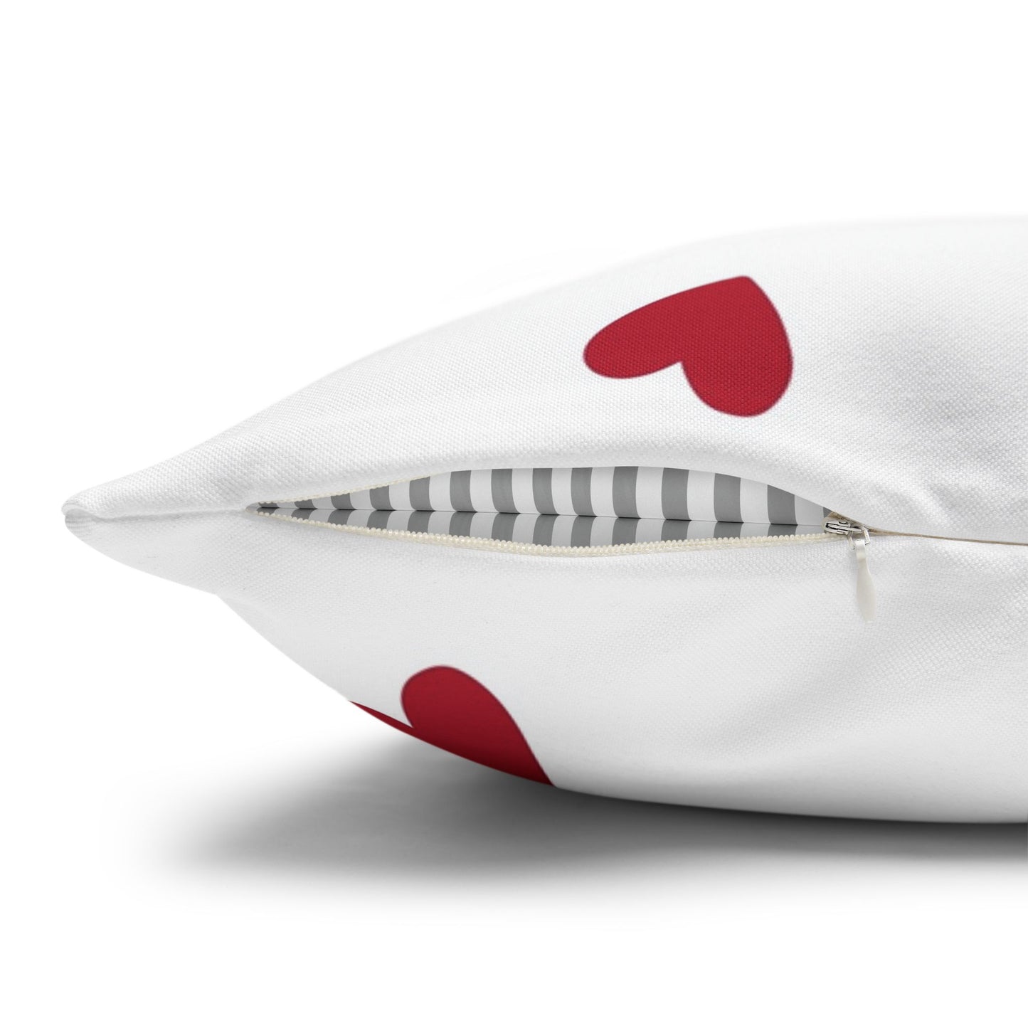 Pillowcase Spun Polyester Square heart by Mariu del Campo.