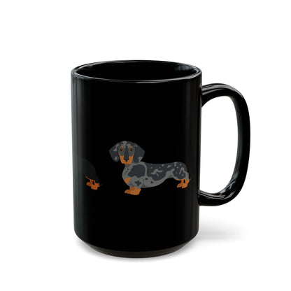 Mug Dachshund Pattern Coffee 11oz 15oz — by Mariu del Campo