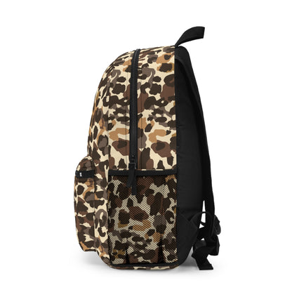 Backpack Unisex Animal Print by Mariu del Campo — open showing interior