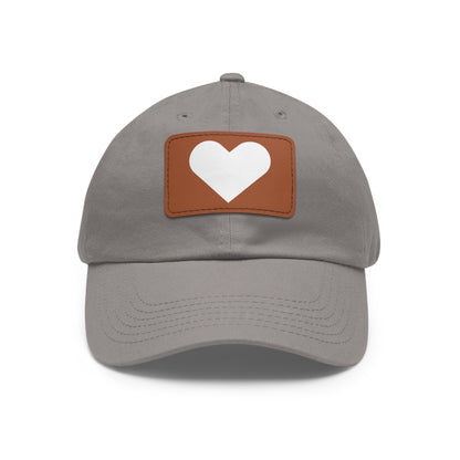 Hat with Leather Patch (Rectangle) love by Mariu del Campo.