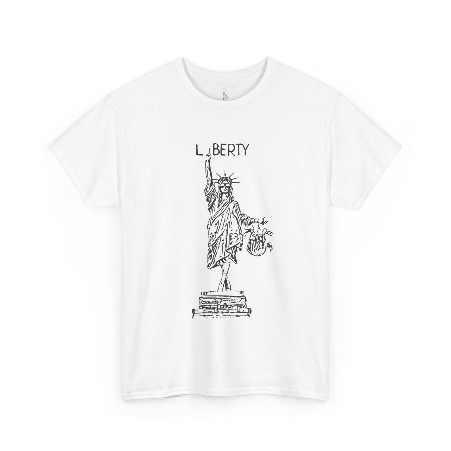 T-Shirt Statue of Liberty by Mariu del Campo — light blue option front