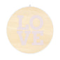 Signs love in Wood by Mariu del Campo.
