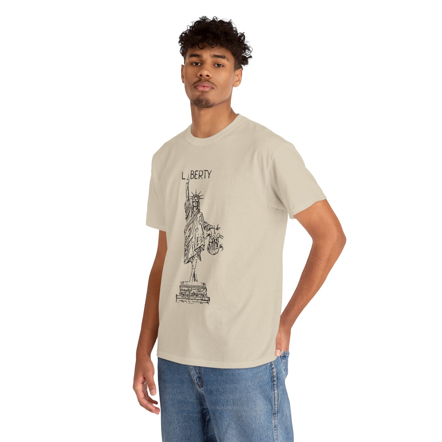T-Shirt Statue of Liberty Unisex Cotton Tee by Mariu del Campo.