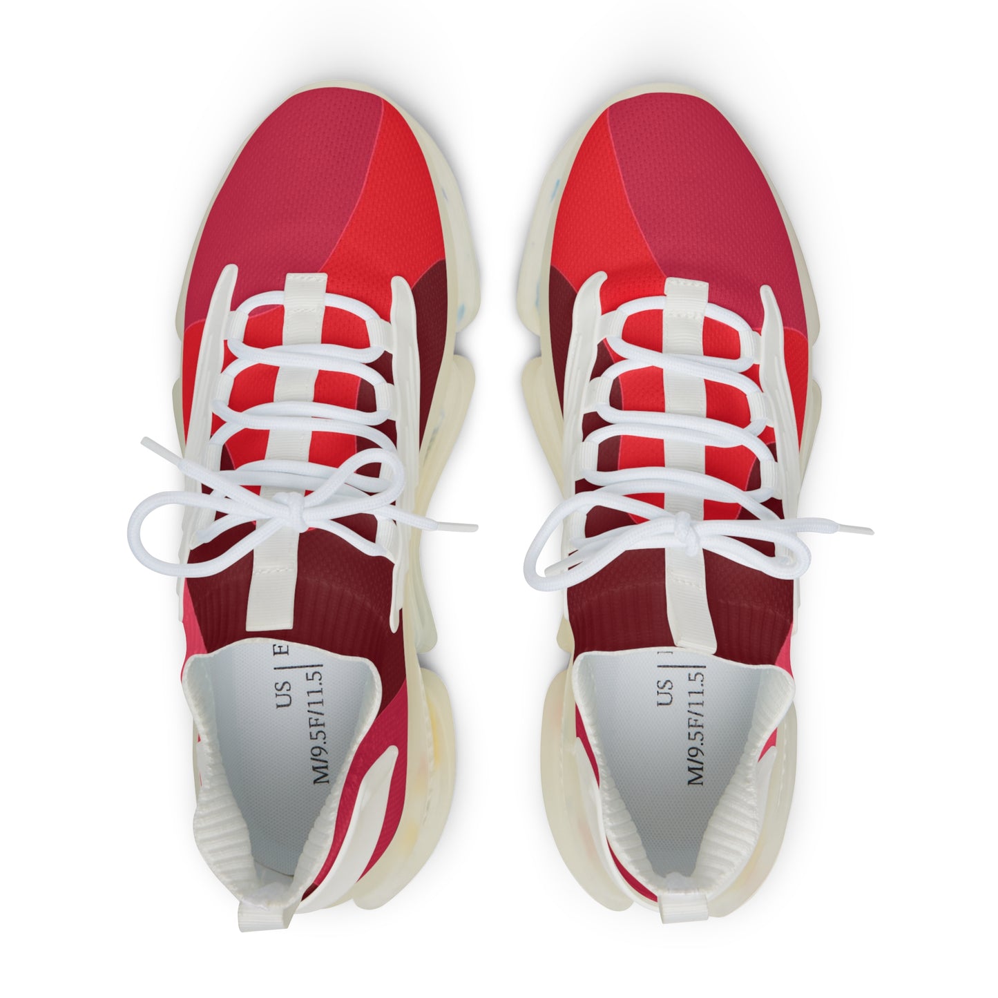 Sneakers unisex Mesh dark red by Mariu del Campo.