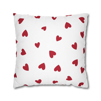 Pillowcase Spun Polyester Square heart by Mariu del Campo.