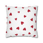 Pillowcase Spun Polyester Square heart by Mariu del Campo.