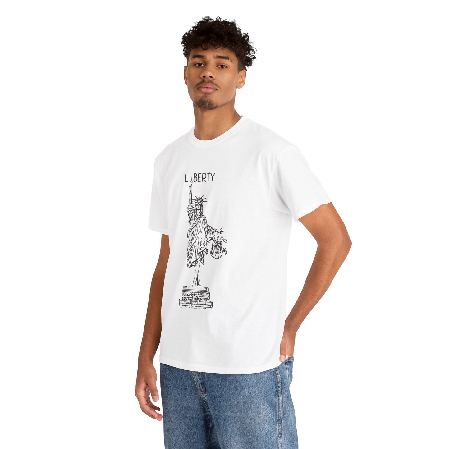 T-Shirt Statue of Liberty Unisex Cotton Tee by Mariu del Campo.