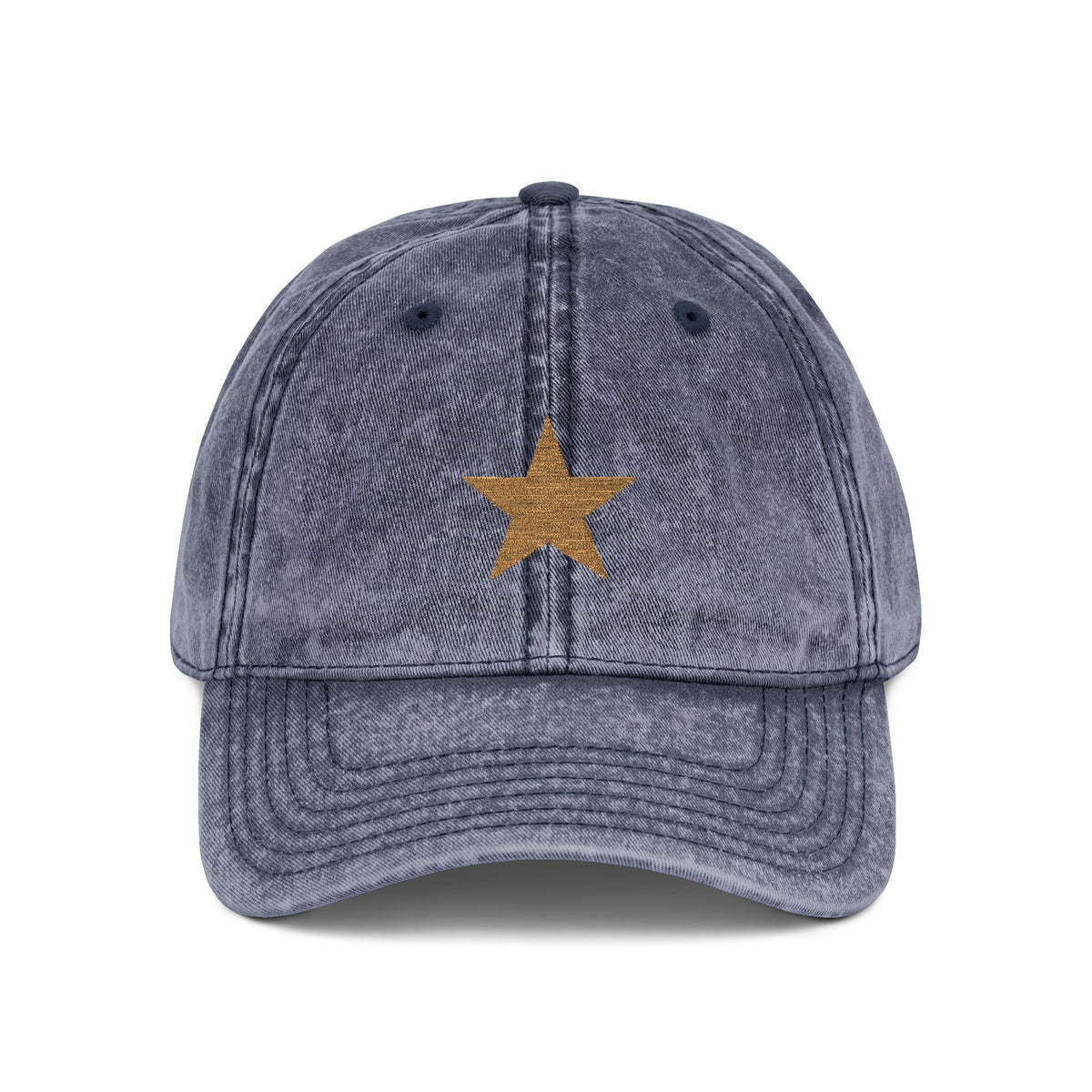 Hat Cap Vintage Golden Star Embroidered — by Mariu del Campo