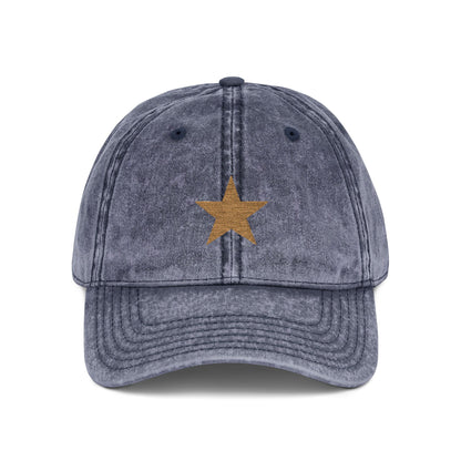 Hat Cap Vintage Golden Star Embroidered — by Mariu del Campo