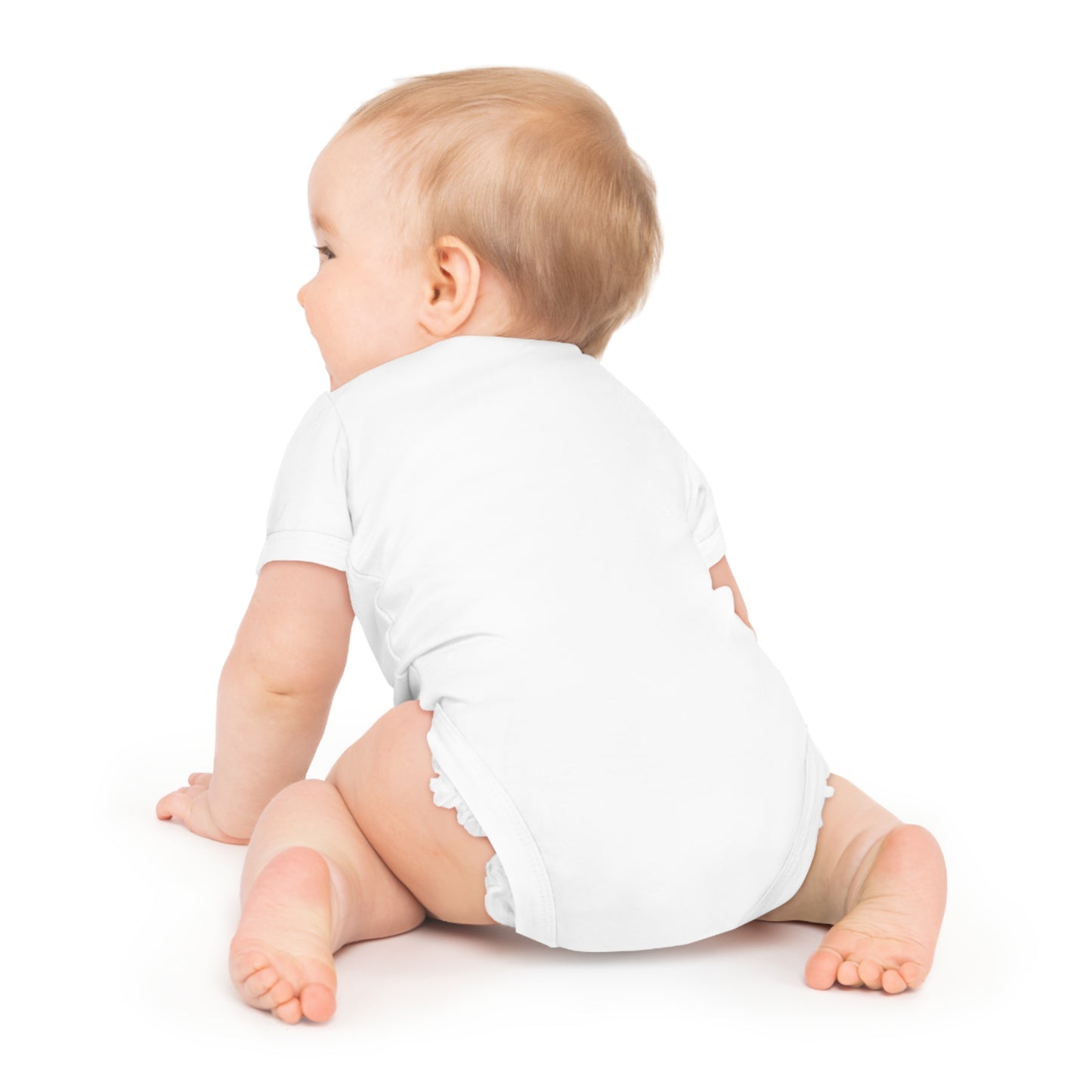 Bodysuit Unisex Baby Short Sleeve Buo by Mariu del Campo.