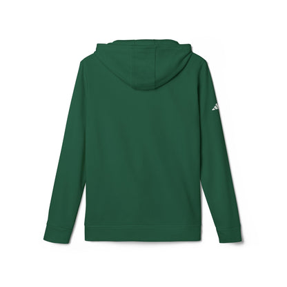adidas® Unisex Fleece Hoodie Ride the Waves Fearlessly — by Mariu del Campo