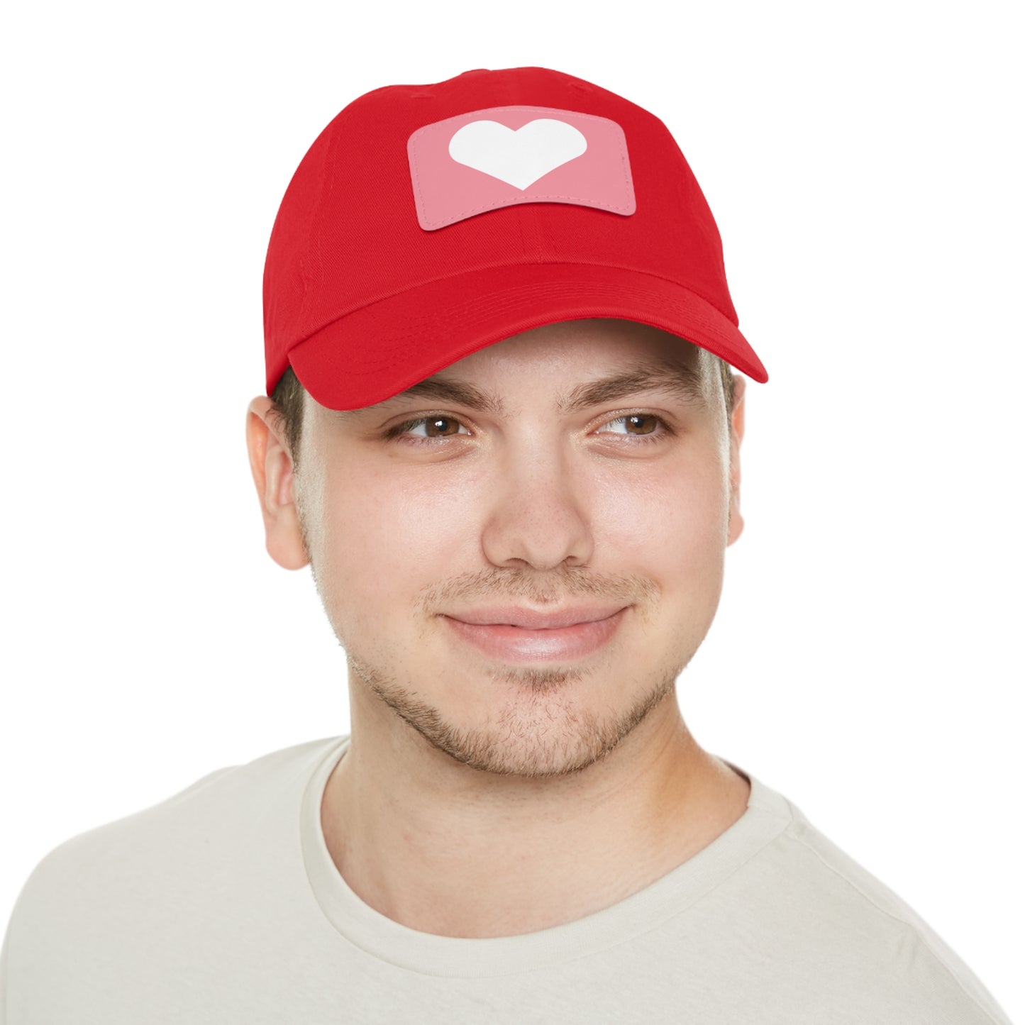 Hat with Leather Patch (Rectangle) love by Mariu del Campo.