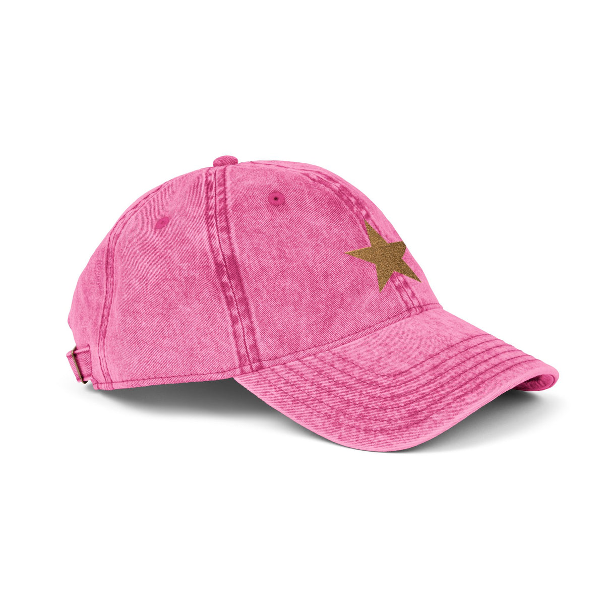Hat Cap Vintage Golden Star Embroidered — by Mariu del Campo