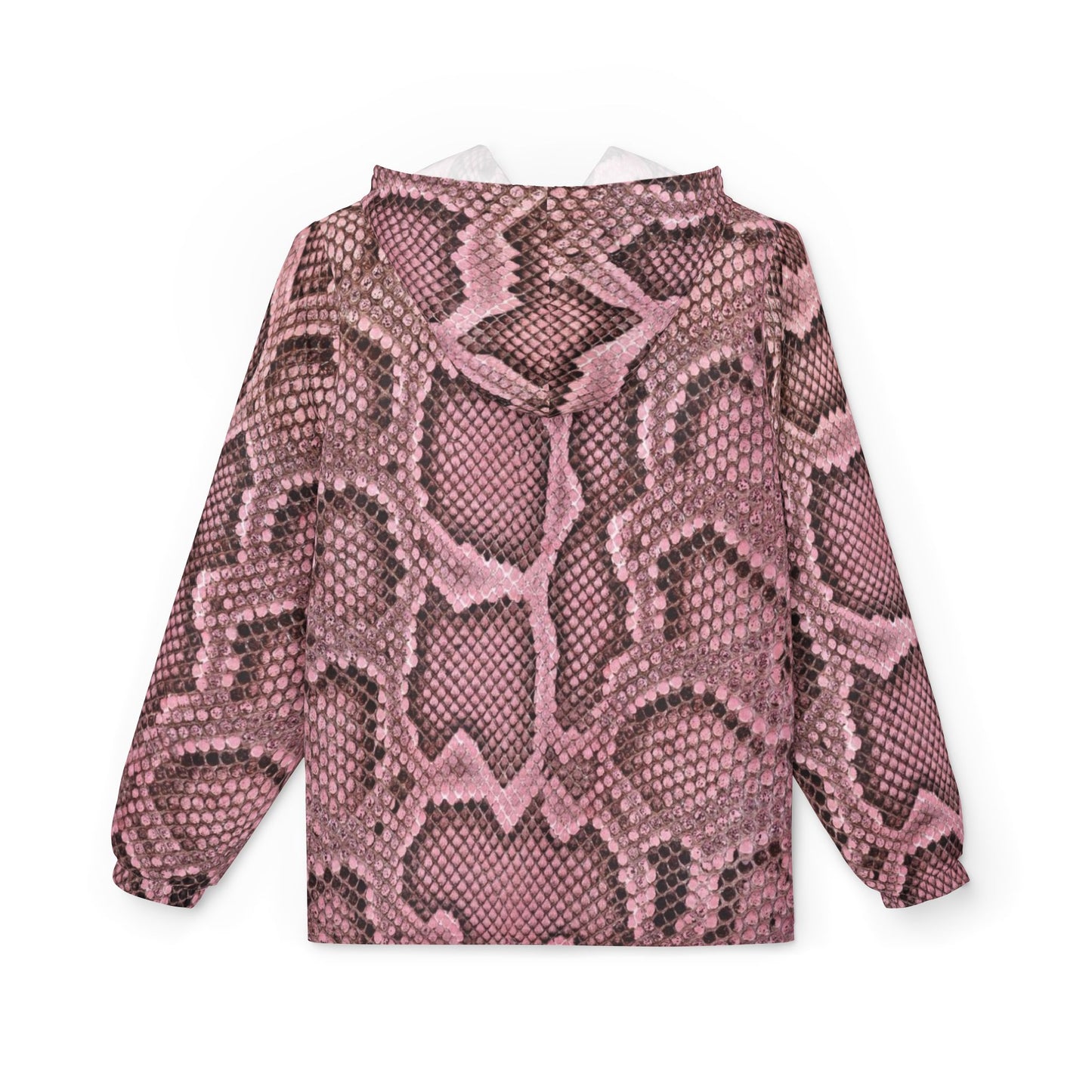 Jacket Windbreaker pink reptile by Mariu del Campo.