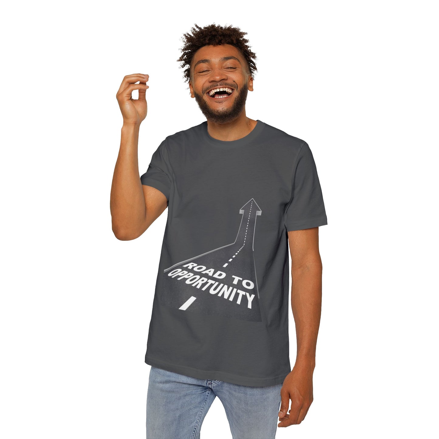 T-Shirt Unisex Road to Opportunity — Mariu del Campo