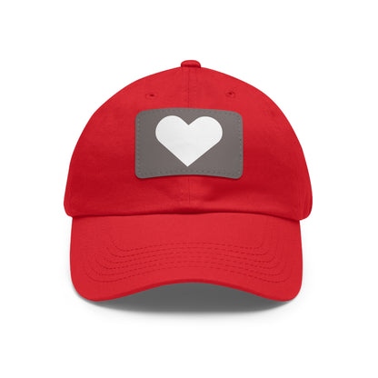 Hat with Leather Patch (Rectangle) love by Mariu del Campo.