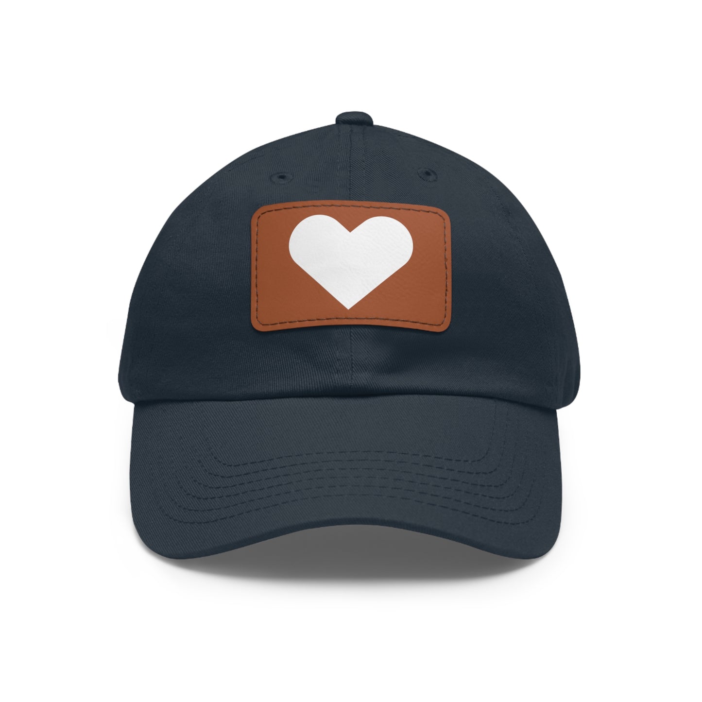 Hat with Leather Patch (Rectangle) love by Mariu del Campo.