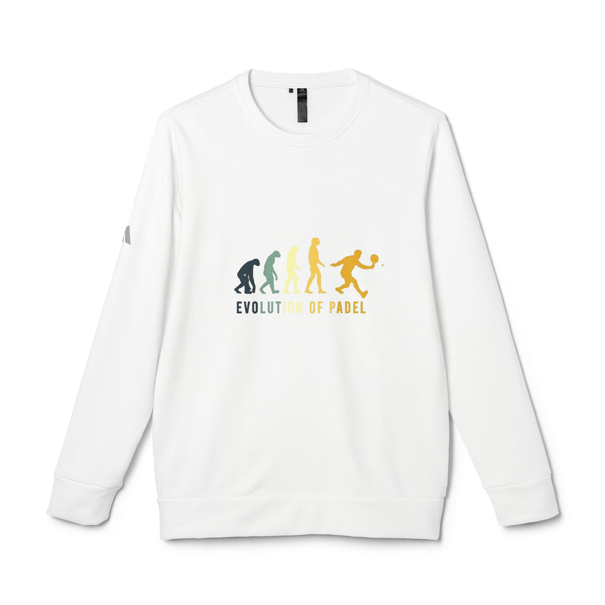 adidas® Unisex Fleece Crewneck Evolution of Padel — by Mariu del Campo