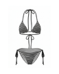 Swimsuit Women's Bikini Black Striped — by Mariu del Campo