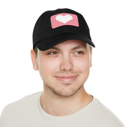 Hat with Leather Patch (Rectangle) love by Mariu del Campo.