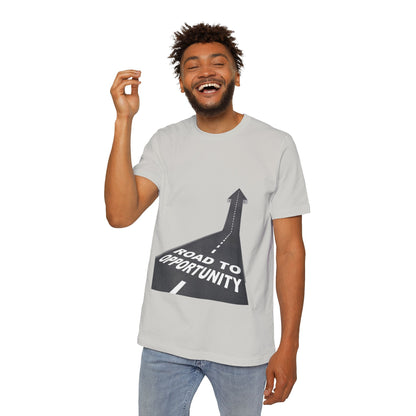 T-Shirt Unisex Road to Opportunity — Mariu del Campo