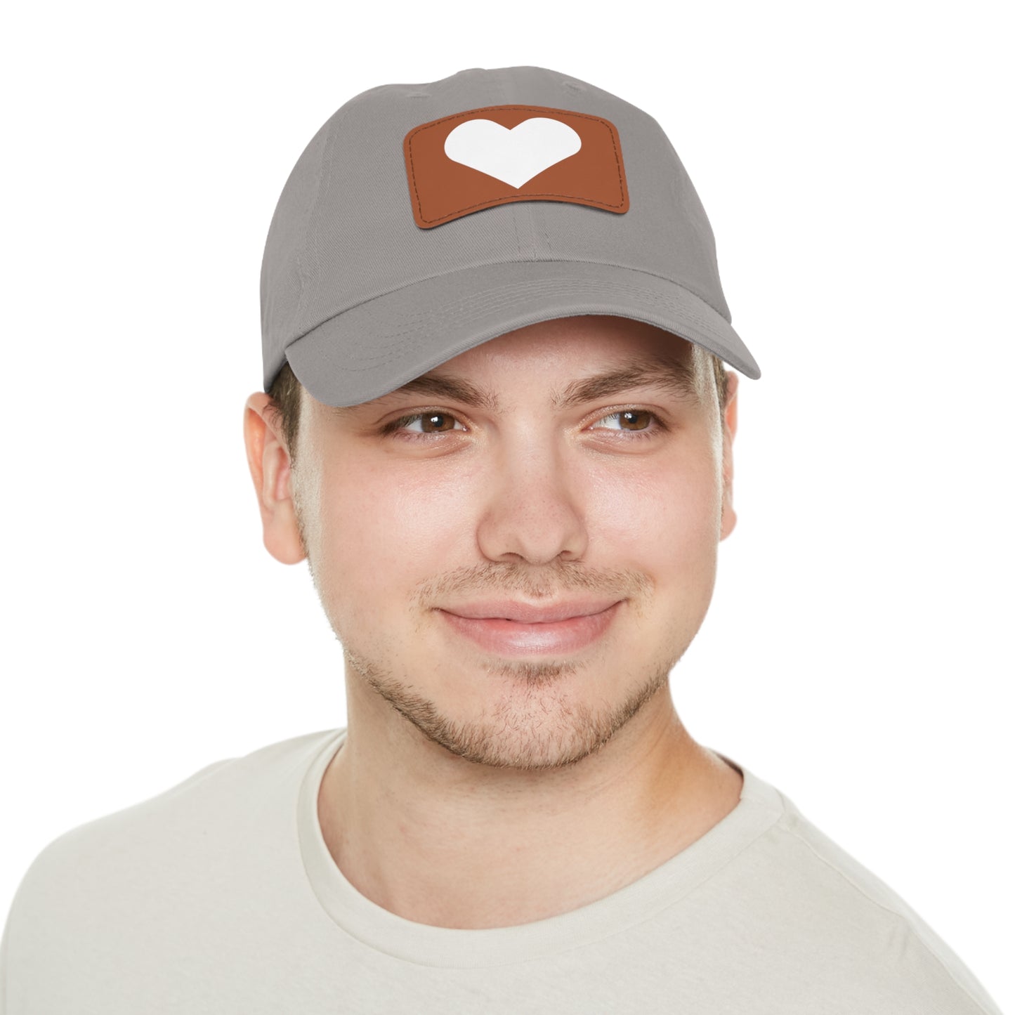 Hat with Leather Patch (Rectangle) love by Mariu del Campo.