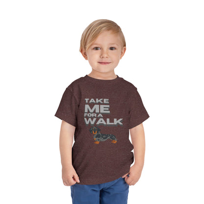 T-Shirt Toddler Short Sleeve Dachshund — by Mariu del Campo