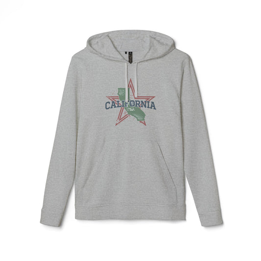 adidas® Unisex Fleece Hoodie California — by Mariu del Campo