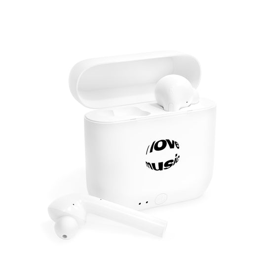 Wireless Earbuds I Love Music — by Mariu del Campo