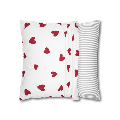 Pillowcase Spun Polyester Square heart by Mariu del Campo.