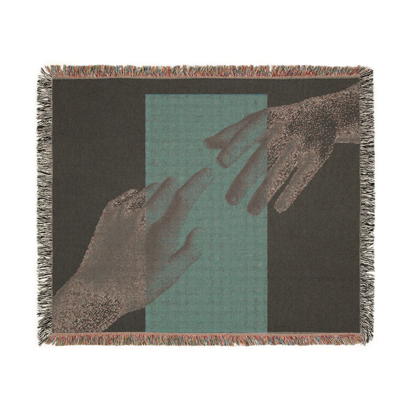 Woven Blanket Throw Hands by Mariu del Campo.