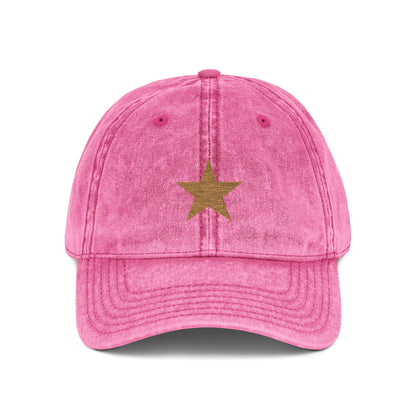 Hat Cap Vintage Golden Star Embroidered — by Mariu del Campo