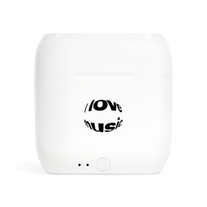 Wireless Earbuds I Love Music — by Mariu del Campo
