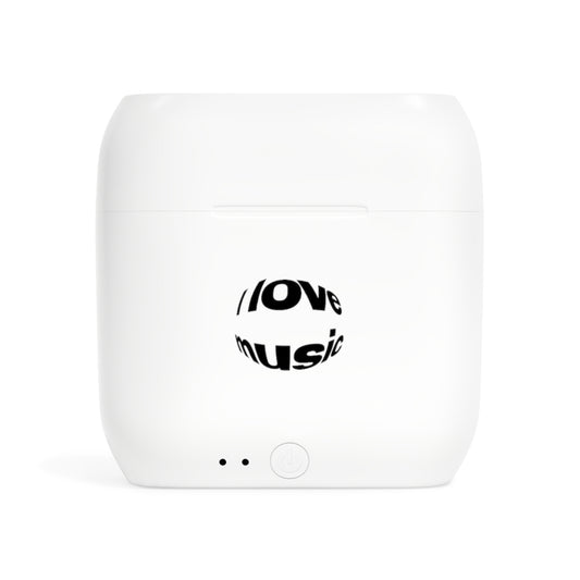 Wireless Earbuds I Love Music — by Mariu del Campo