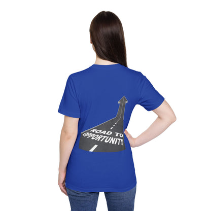 T-Shirt Unisex Road to Opportunity — Mariu del Campo