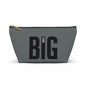 Accessory Pouch T-Bottom Think Big by Mariu del Campo — zipper detail and artwork print