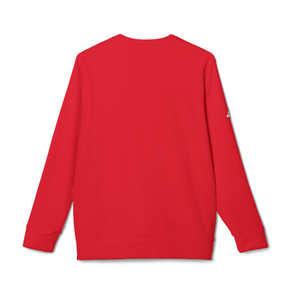 adidas® Unisex Fleece Crewneck Ride the Waves Fearlessly — by Mariu del Campo