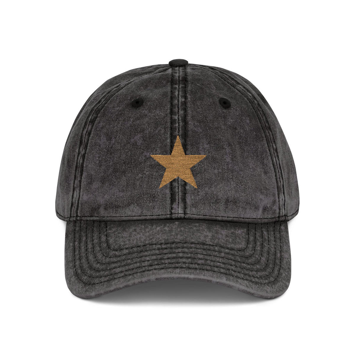 Hat Cap Vintage Golden Star Embroidered — by Mariu del Campo
