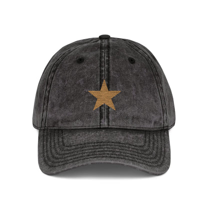 Hat Cap Vintage Golden Star Embroidered — by Mariu del Campo