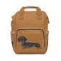Backpack Multifunctional Diaper Dachshund by Mariu del Campo.