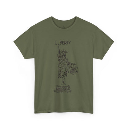 T-Shirt Statue of Liberty Unisex Cotton Tee by Mariu del Campo.
