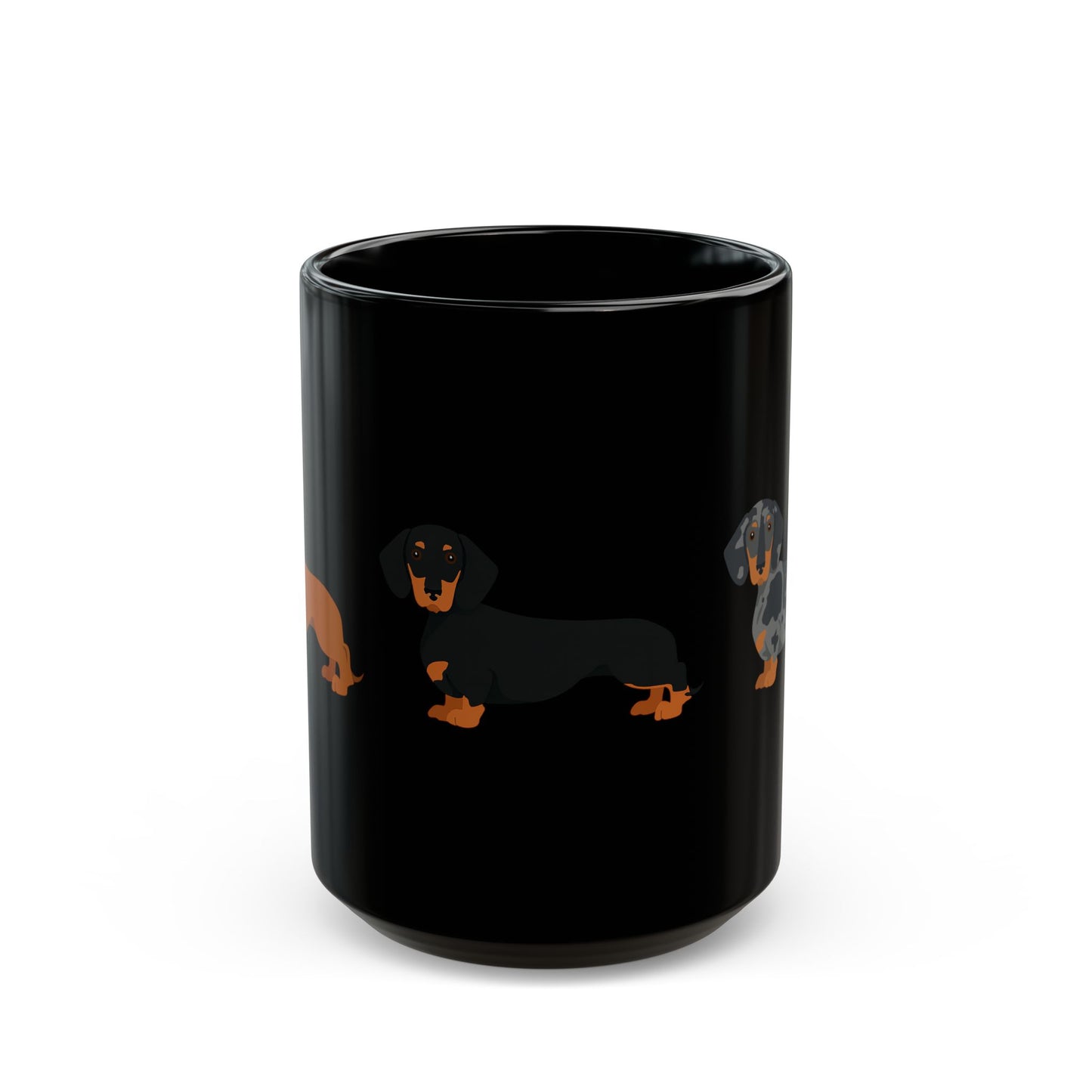 Mug Dachshund Pattern Coffee by Mariu del Campo — 15oz size option