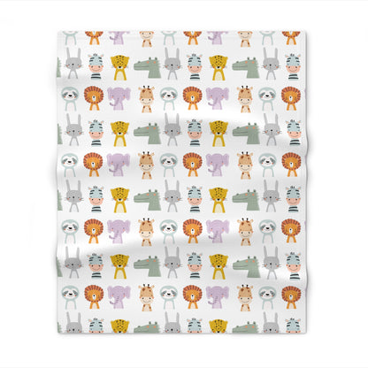 Baby Throw Blanket Unisex Animals — by Mariu del Campo