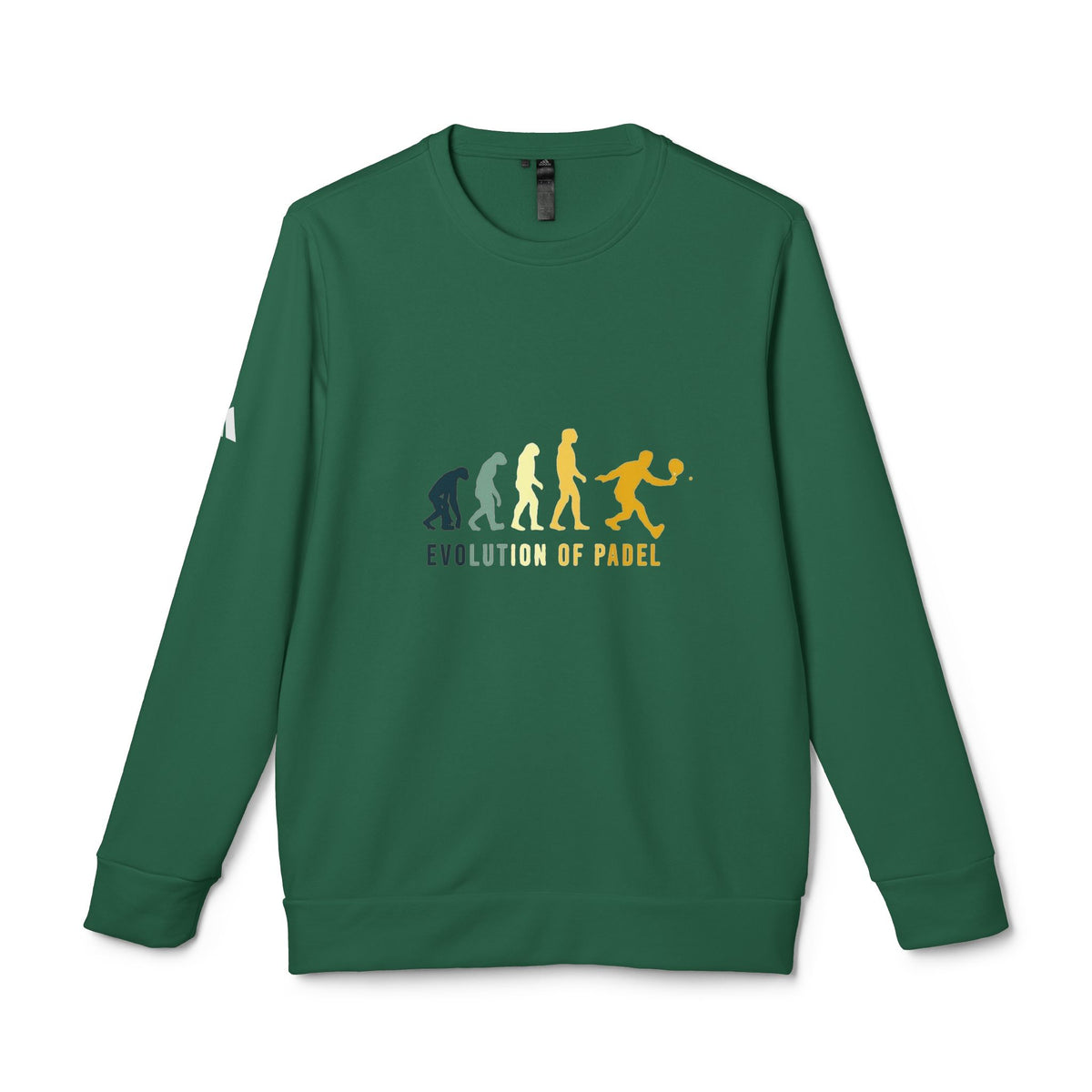 adidas® Unisex Fleece Crewneck Evolution of Padel — by Mariu del Campo