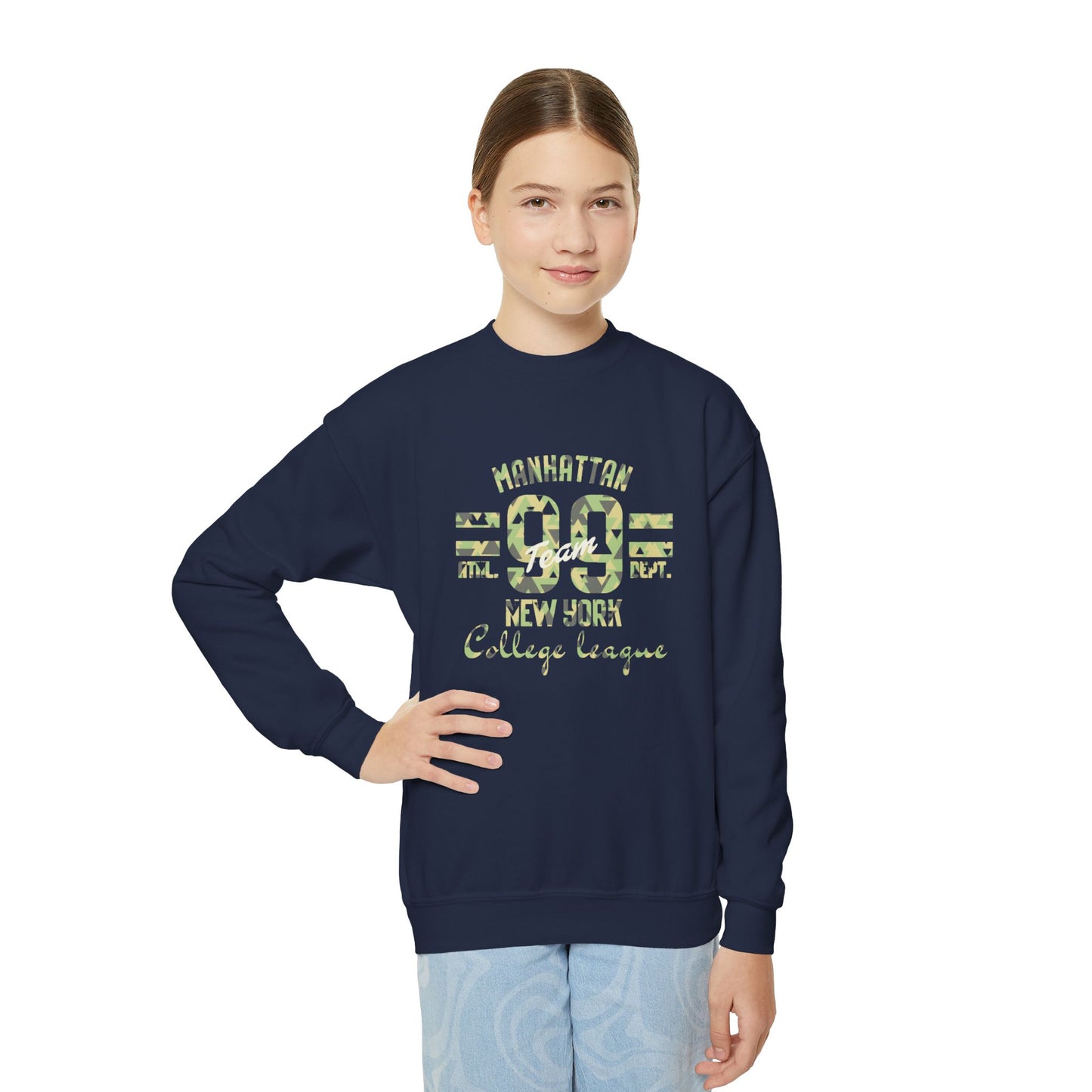 Sweatshirt Youth Crewneck Manhattan — Mariu del Campo