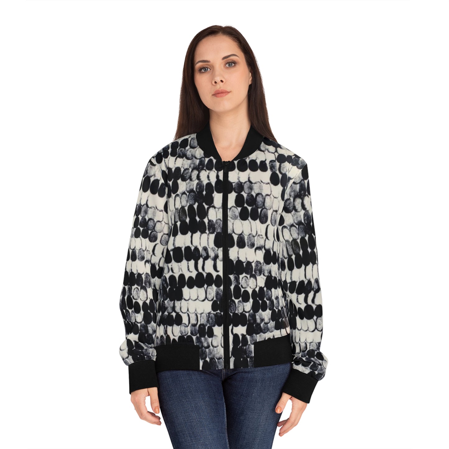 Jacket Women's Bomber All-Over Print — by Mariu del Campo