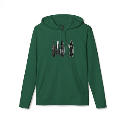 adidas® Unisex Fleece Hoodie Surf — by Mariu del Campo