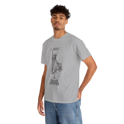 T-Shirt Statue of Liberty Unisex Cotton Tee by Mariu del Campo.